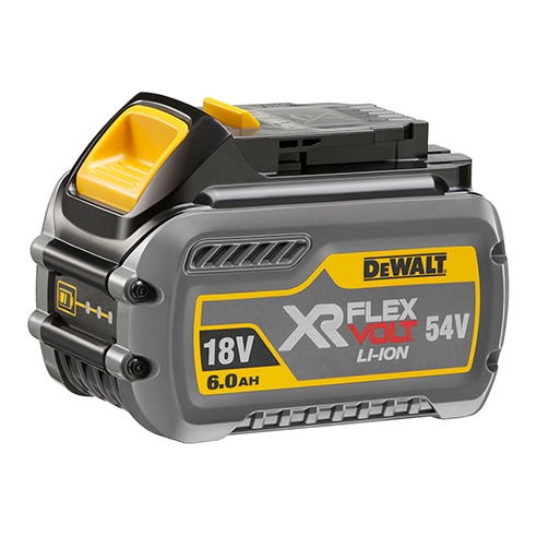 •	The new XR FLEXVOLT battery runs at 54V on all XR FLEXVOLT tools.•	Runs at 18Von all 18V XR tools and chargesSPECIFICATIONDCB546 Weight  - 0.75 kgWidth – 85 mmHeight – 90 mmLength – 125 mmTransport Cap – YesWe are authorised service centre for Dewalt Power Tools. Tel : 022-23736027 For sales : + 918017265815, SALE@FAIRTRADECORP.IN