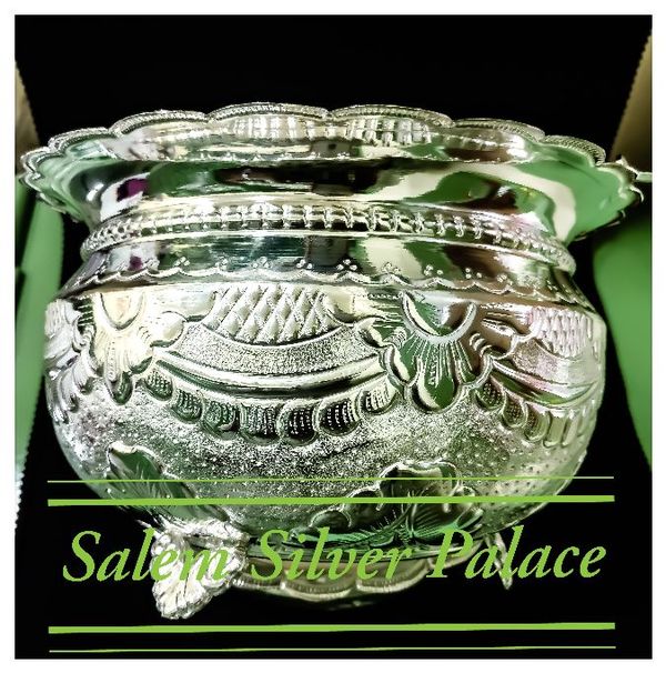 Silver Flower Basket