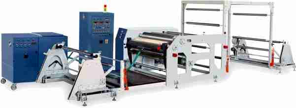 Main Characteristic:1. Speed (main engine) & quantity (glue) --controlled by PLC.2. Temp. Error (less than 1℃) --Adopt intelligent PID temperature control system3. Teflon Layer(used for sol tank) --Effective to anti-carbonize of the thermosol4. Gear pump (can precision calculate) --To make sure the steady feeding of the adhesive5. Alloy steel spray head(high precision) --To guarantee the high quality of coating result6. Cooling device(high effective) --To ensure the applicable range of basic material7. Second unwind -- to laminate second substrate8. Both unwind adopt EPC to make edge correction9. Unwind fix electric function to load and unload material Application Range: Double side tapes; Duct tapes; Double side sponge adhesive tapes; Clean adhesive tapes; Masking adhesive tapes; Alu.foil tapes; Fabric tapes; Shoes material; Medical dressing tapes; Sticker Label; Trademark Label; Film, Fabric, Textile, Paper & Lamination ...etc. Model: RTSCoating width: 400-2500mmCoating weight: 10-200g/m2Coating speed: 80m/minUnwind device: 2setsUnwind Diameter: 1000mmCorrection device: 2setRewind Diameter: 1000mmMax temperature: 230℃Length of machine: 8400mmHeight of machine: 2350mm