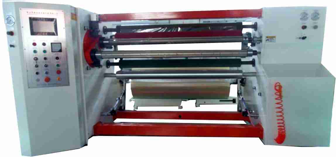Application:Suitable for different kind adhesive tapessuch as BOPP, foam tape, masking tape, duct tape,double sided tape,cloth tape,industrial tape, protection film, etc.Ideal for tape distributors and converters.Feature1. Main driving part: Taiwan AC motor with inverter is employed.2. Central control unit: programmable central control is used and 20 sizes can be set on the same shaft for auto transfer and cutting.3. Operating panel: all functions are operated on the 10.4
