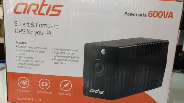 Power Safe make Back UPS model ArtisSuitable for individual computer Automatic Voltage Regulation (AVR), Built In battery, Compact and sturdy 