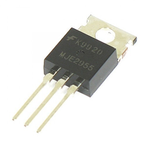 MJE2955 Power TransistorTheMJE2955is a silicon Epitaxial-Base PNP transistor in Jedec TO-220 package. It is intended for power switching circuits and general-purpose amplifiers. The complementary NPN type is MJE3055T.Features: VCBOCollector-Base Voltage (IE=0) 70 VVEBOEmitter-Base Voltage (IC=0) 5 VIBBase Current 6 APtotTotal Power Dissipation at Tcase 25 oC 75 WTjMax. Operating Junction Temperature 150 oCRthj-caseThermal Resistance Junction-case Max 1.66 oC/W