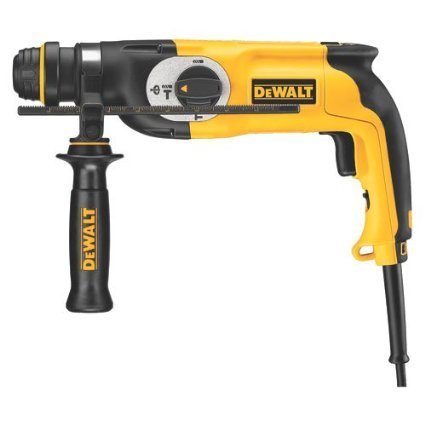 DEWALT D25133K SDS Plus Hammer 26mm SDS + Combi Hammer•	Ideal for drilling anchor and fixing holes into concrete and masonry from 4 to 28 mm in diameter•	Rotation-stop for light chiselling applications in brick, soft masonry and occasionally concrete•	Mechanical clutch eliminates sudden high-torque reaction should the bit jam.•	Electronic variable speed for total control in any application.SpecificationPower – 800WSpeed – 0-1550 rpmBeats/Min. – 0-5500 bpmImpact Energy – 2.9 JDrilling Capacity Concrete – 26mmMetal/Wood – 13/30mmWeight – 2.6 kgWe are authorised service centre for DEWALT Power Tools. Tel : 022-23736027 For sales : + 918017265815, SALE@FAIRTRADECORP.IN
