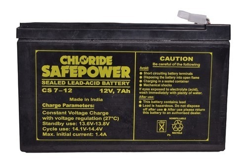 12 V / 7 Ah Exide and 7.2 Ah Quanta SMF batteries.For Back UPS application for individual Computers and LIFT ARD devices