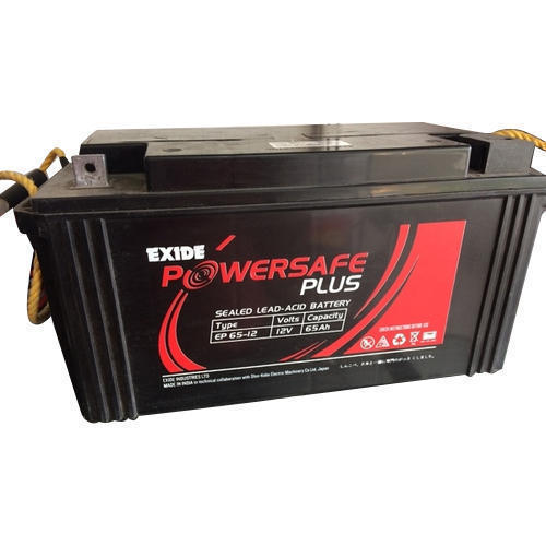 12 V / 65 Ah Exide / Quanta make Sealed Maintenance Free (SMF) batteries for Online UPS applications