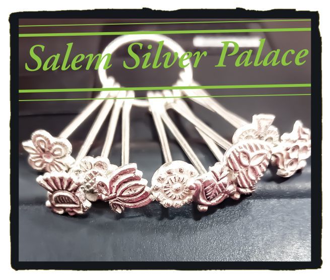 Silver Pottu Kuchi / Silver Bindi Mould