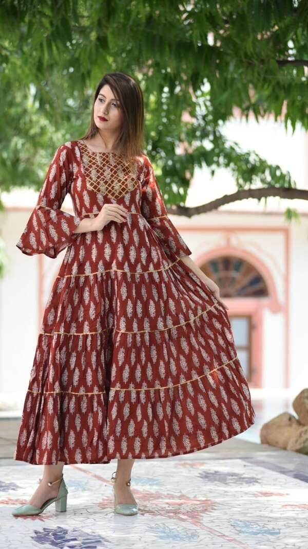 ruffles kurti