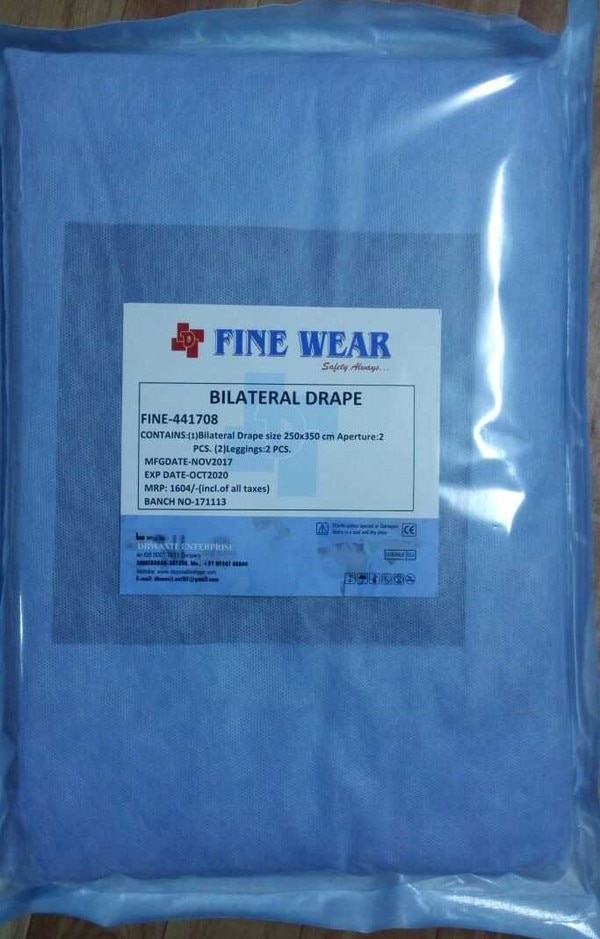 Bilateral drape size 250 x 350 cm Aperture - 2 pcs, Leggings - 2 pcs