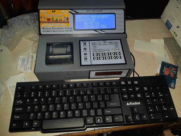 In line with clients' diverse requirements, we are involved in providing an optimum quality range of Milk Data Processor Billing Machine.Other Detail:We are offering Milk Billing Machine to enable milk collectors to automate the testing and payment system at the milk collection point This system enables immediate analysis of milk for Fat, SNF, added water and calculation of rate, amount of the supplier based on the formula used by buyer You can issue acknowledgment slip to the supplier and also generate shift summary, milk bill summaryThe MILK BILLING MACHINE offered is one of a kind and unmatched in features or hardware used We can assure you that no other DPU available in the country can match our product in features or Hardware used, at this price