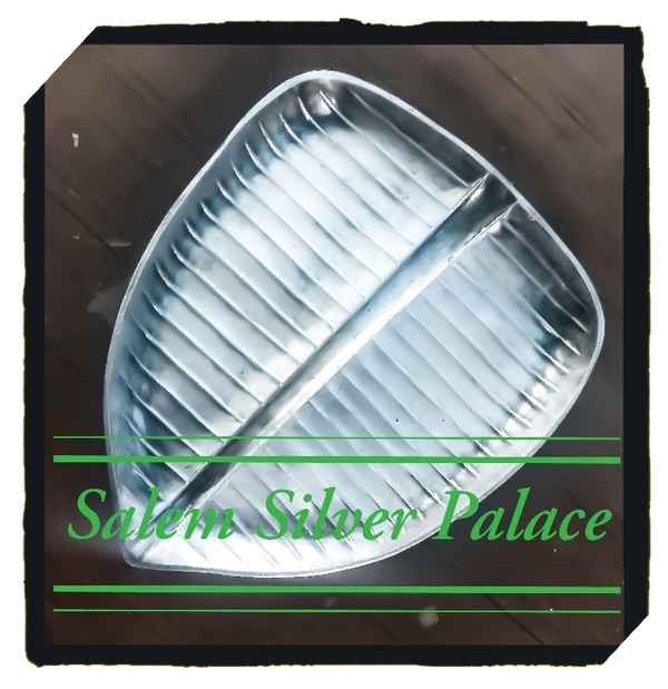 Silver Banana Leaf plates