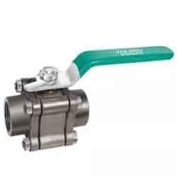 Zoloto Cast Steel Three Piece Design Ball Valves