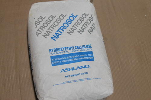 Natrovis HEC: It is free flowing non-ionic, non-biostable water soluble polymer. It is used as thickener for many pasty building materials such as dispersion based tile adhesive, ready-to-use plaster and skim coats, wall putties, as well as waterborne decorative coatings.