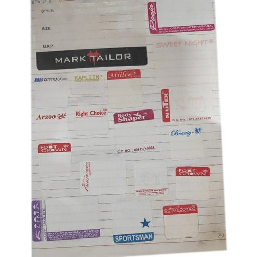 Polyester Undergarment Label