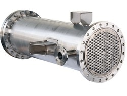Product Details:Application	Food Process Industry, Hydraulic and Industrial Process, Power Generation, Mining & Construction IndustryMedium Used	WaterWe are offering Small Heat Exchanger to our clients.BCS has shell and tube heat exchanger designed as per ASME SEC VIII Div-1 standards and TEMA standards.We have deal in R,C,B application areas.We analyze and calculated the Mechanical design and Thermal Design.Heat Exchanger constructed by ASME Sec –II Part A & BWe have qualified welders for all the welding joints positionsWe have facilities for post weld heat treatment, radiographic.Product Specifications:Condensation Forms – Water CooledType – Steam condenserMaterial – Aluminium / CopperStructural Form – HorizontalBrand - BafflesWe made the heat exchanger in all the materials like CS, SS 304, 316, 304L, 316L, Titanium, Copper, Aluminium, IS2062, cupro nickel, brass etc.