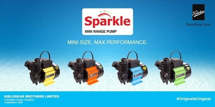 Kirloskar self priming pump SPRKLE available at pranav marketing on competitive price.