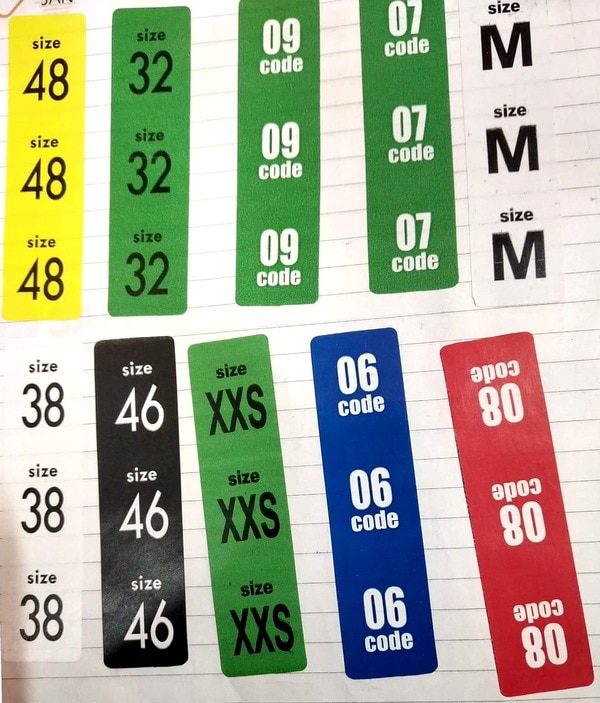 ALL SIZE NUMBER