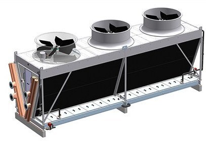 Dry cooling tower is one of the moderate cooling tower. Nowadays customer preferred in this type of cooling tower . Textiles ,Leather , footwear and clothing sectors its very used for in this type cooling tower . Its main advantage is no more water subsequently for continues processing. So need of water requirement is very low compare than other cooling towers and not comes water moisture from coil.Dry cooling tower is made up of no of wounded coil . Coil has designed based on the technical specifications like flow rate and temperature . Coil tube material is copper tube , Stainless steel ( 304 series) and brass tubes .Copper tubes has been bend at the two side of the corner . In this particular bending area make radius form, so water goes to passing continuously without interruption.All the tube connected area must welded by brazing . All the welding done by qualified welders only . Finns are wrapped on the tubes . Finns wrapped based on heat transfer area .So cooling performance will be very high . Dry Cooling tower Features :•	Coil mounted on the ISO standard channels . Coils connected with parallel and serial.•	Fan and Motor mounted on the top of the frame. Fan has been dynamic balanced with motor rotation of RPM.  •	After manufacturing coil ,  BCS would be conducted hydro pressure test for found any leakage on the coil tubes.•	Tube bending joints welded by brazed by qualified welders.In this bended area thinning calculated for min thickness at the particular area.•	 Frames and sheet metal works has been powder coated.•	In suction of air passing side fixed grid for security for finns . At the top of the area motor side fixed bird screen grid . •	Inlet and Outlet Nozzle are welded with coil , after welding area examined by NDE  ( Penetrate test ) .•	Hydro pressure test conducted after assembled the cooling tower at 21 kg/cm² ( 300 psi )  .•	No need more water consumption .Application area of the DRY COOLING TOWER :	TEXTILE MILLS 	KNITTING COMPANY	TARN & THREAD COMPANYS	PRINTING COMPANY	FABRIC 	HOSPITALS 	MALLS ,THEATRESData requirement  for design construction : •	FLOW RATE ( LPM)•	INLET TEMPERATURE ( °C )•	OUTLET TEMPERATURE ( °C )•	DBT (°C )