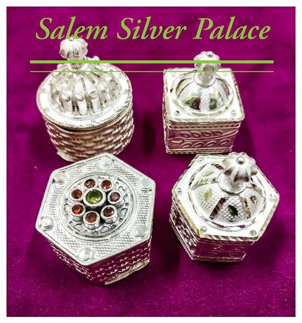 Silver Fancy Kumkuma Chimilzh