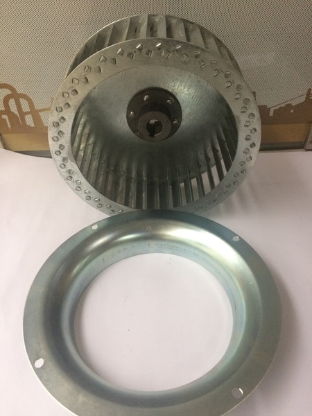 Blower Fan is used in bakery oven for hot air circulation. The centrifugal fan helps in uniform temperature in the baking oven. We have in stock in Bangalore.