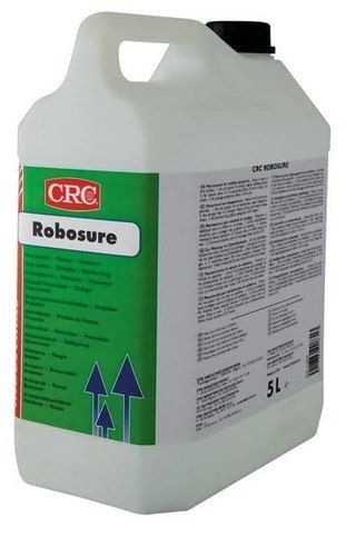 Product DescriptionRobosure protects welding robots, jigs, callipers and other equipment from welding spatters. Does not contain solvents. Cleans the equipment without the need for flushing, leaving a protective layer for indoor storage.Description :Composition Robosure protects welding robots, clamping devices, callipers, or other apparatus before metal droplets.Solvent-free.Purify device without rinsing and thereby leaving the protective layer inside the storage room.Features:Excellent protection welding robots and surrounding equipment against a splash of welding.ideal alternative to traditional solvents and highly alkaline cleaners.Protects metals and alloys.Temporary preservation of metal parts during storage.Non-flammable.Silicone-free.Safe on all metal surfaces does not stain.Safe on most rubbers, plastics and surfaces. Before use, test on sensitive or stressed materials.Economical use due to the thin film. Extended nozzle reduces the increased stability of the welding arc, ensuring free gas flow.Naturally biodegradable