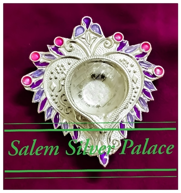 Silver lamps. Silver Fancy agal villakku. Silver Pooja article. These Silver lamps are lit during every auspicious occasions. Recommended for gift purpose. Weight 20gms. For details contactSalem Silver Palace9894353579Silver wholesaleSalemTamilnaduIndia 🇮🇳