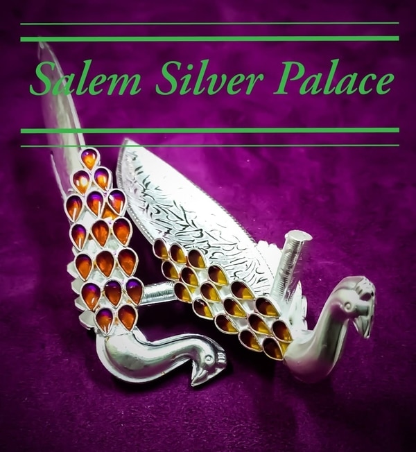 Silver Dhoop Stick Holder