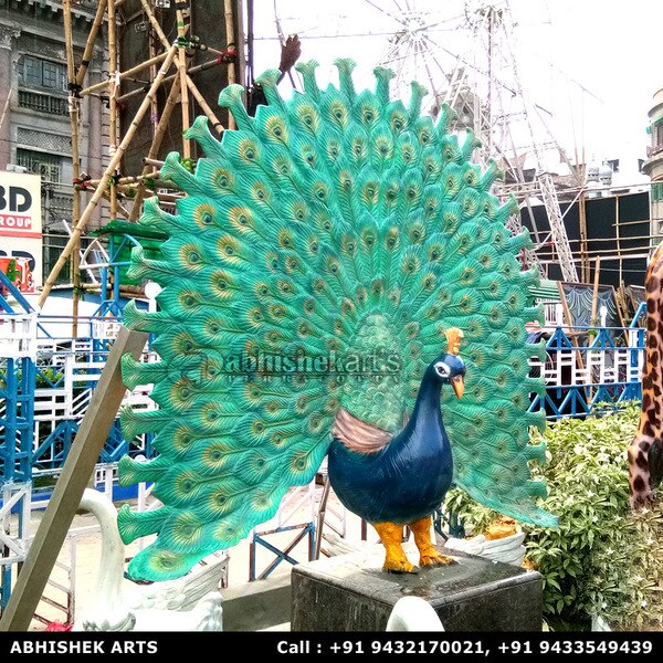 Peacock Statue