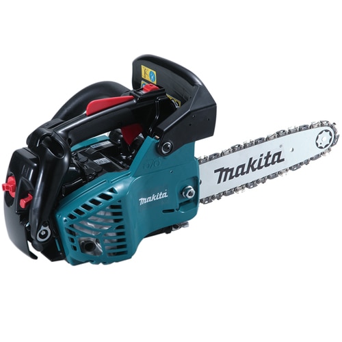 Features- Top-handled chain saw developed based on EA3100T powered by 30.1mL- 2-stroke engine to comply with strict exhaust emission regulations.- Spring-assisted recoil starter and Primer pump.- Compact and lightweight body for better handling.- Low vibration achieved by adopting rubber and spring as anti-vibration components.Technical SpecificationSaw chain - Pitch : 3/8