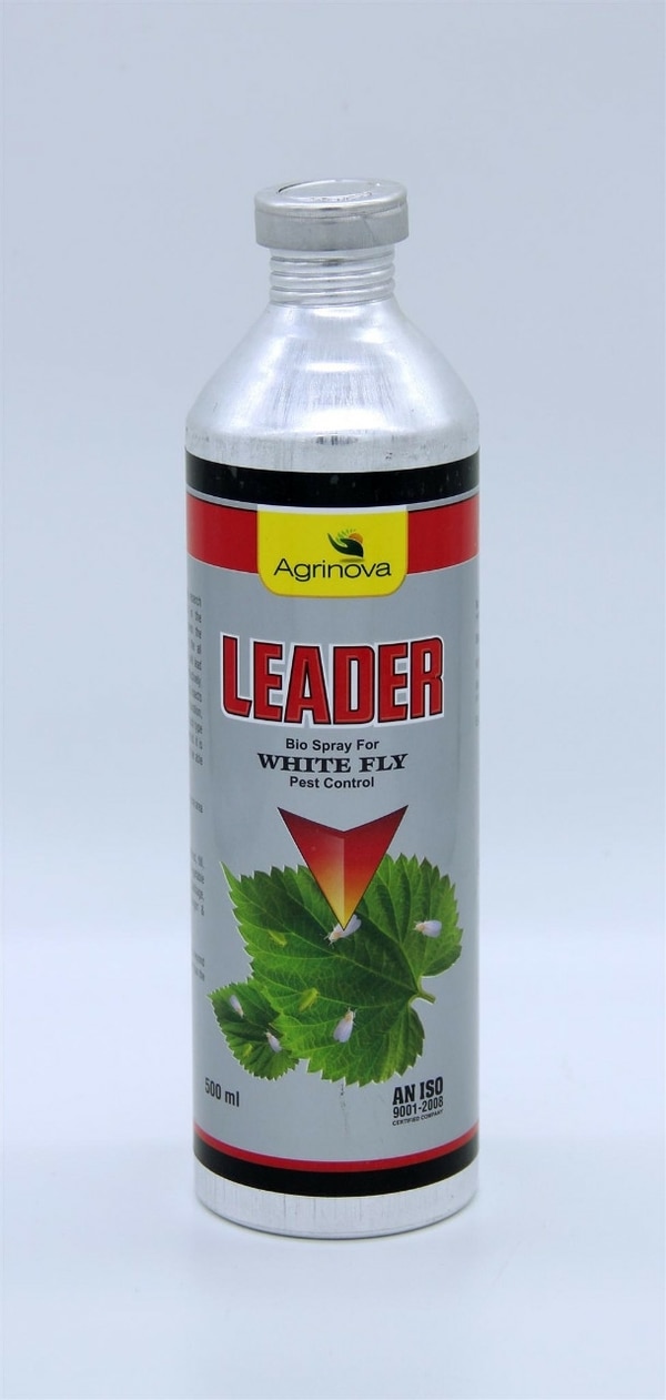 Leader on all crops will lead to kill all plant well as control white fly very effectively, it also control other pest particularly and sucking insects damaging to all agricultural crops for very longer duration.Dosage  :  25 ml to 30 ml per 15 Litre Spray volume, 250 ml per acre area covering entire leaf surface effectively.Crops : All Agricultural Crops like Cotton, Groundnut, Till, Soyabean, Sunflower, Tur, Gram, Mustards, Cumin, Coriander, Fennel, Sugarcane, Tobacco, Tea, Coffee, All Vegetable crops like Chillies, Tomato, Bhindi, Brinjal, Cabbage, Cauliflower, Onion, Gralic, Potato, Turmeric, Ginger all Fruit crops etc.Packing Available :  30 ml/ 60 ml/ 100 ml/ 250 ml/ 500 ml/ 1 LtrBulk Packing Available : 50 Ltr, 200 Ltr HDPE container