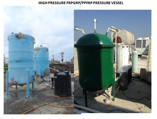 FRP High Pressurized Hot Water Tanks