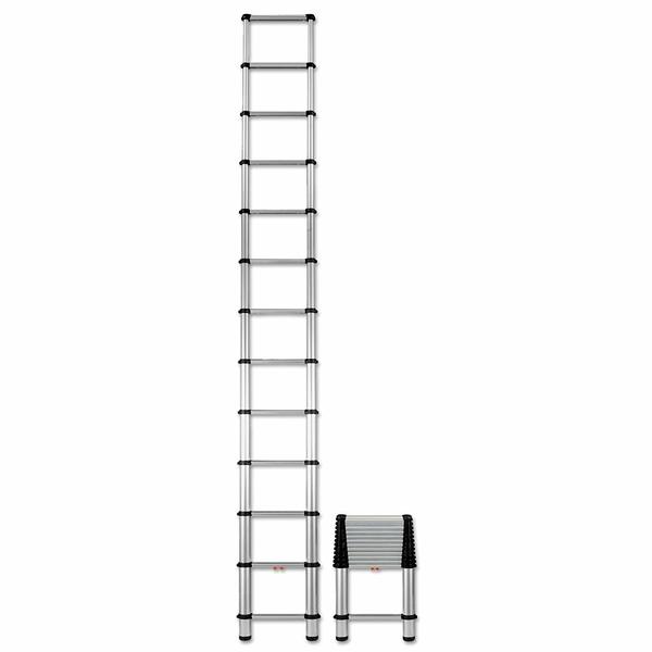FERM TLM1001 Telescopic Ladder is perfect for chores and projects. It is constructed with durable, industrial-grade aluminum and with a 150 kg loading capacity. Compact for easy use and storage, the tool’s pinch-free closure uses the patented smart close system, which soft-closes the ladder for safety and convenience. Climb with confidence, as each step is equipped with locking indicators to deliver stability.Features- Compact and lightweight ladder extends by the foot- Easy to carry and store- Pinch-free closure, easy to use, patented soft-close for safety- Secure and stable, locking indicators at each step- Extends by the foot, easily adjust to the right height for the job- Strong and lightweight, made with industrial grade aluminumTechnical SpecificationOpen Height - 10.4 ftFolded Height - 2.7 ftNo. of Steps - 11Loading Capacity - 150 kgManufacturer's warranty - 6 months (T & C apply)We are authorised service centre for FERM Power ToolsTel : 022-23736027 For sales : + 918017265815, sale@fairtradecorp.in