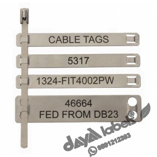 Aluminium and steel tags