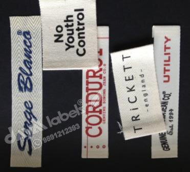 Twill labels