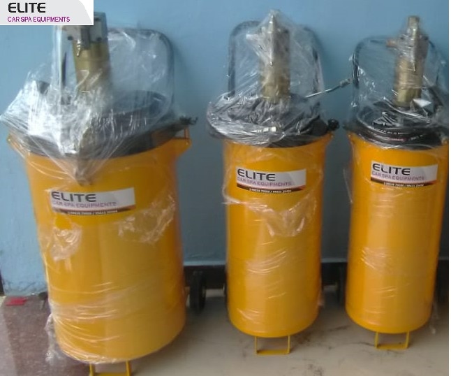 Pioneers in the industry, we offer grease pump and air compressor from India.Product description: We excel in manufacturing, supplying a wide range of a wide range of Grease Pump. We use advanced technologies and machinery for the process of manufacturing. These products are reckoned amongst the clients for rendering smooth performance. These pumps are precisely engineered by our dedicated and knowledgeable professionals who are masters in the concerned domain.Features:* Large scale of applications* Customized range* High quality productsSpecifications: Grease pump Oil pumpModel ATG 50 ATO50Pressure ration 50:1 3.5:1Output at 8KG/CM² Air pressure 320-390GMS 8 LTRS.Pressure range 4-10 Kg/Cm² 4-10 Kg/Cm²Working pressure 8 Kg/Cm² 8 Kg/Cm²8Kg/Cm² of air pressure 400 Kg/Cm² 28 Kg/Cm²Air equipment (FAD) 310 LPM 310 LPMGreade of grease All grades All gradesType of hose High pressure braided hose - High pressure braidedDelivery hose length 2.2 MTRS 3.5 MTRSID of the host 6MM 6MMDrum capacity 25/50/200 LTRS. 50/205LTRSGun Trigger type Trigger typeNet weight 36KG 35KG
