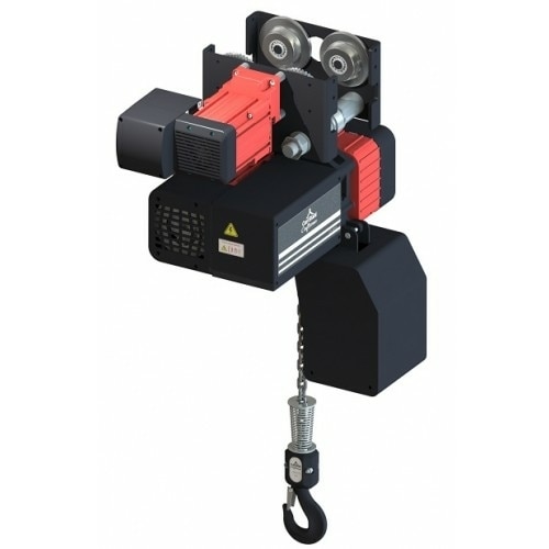 1000 Kgs Chain Hoist of Cralstahl Craftsman make. Double speed with light in weight. Different types of hoist like fix suspension, manual traveling and motorized traveling.