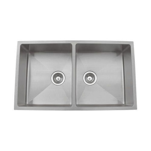 In Quadro Double Bowl S.S Sinks has double bowl and design is so beautiful. There are so many sizes are available. This is Matt  finishing.