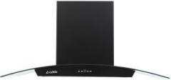 It has baffle filters and 3 speed mechanical switch. It is made by stainless steel tempered glass hood body .