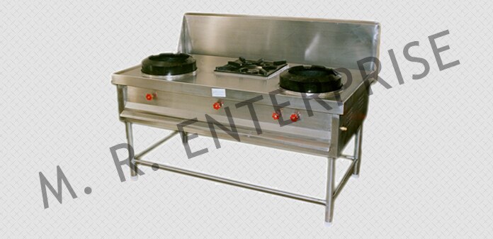Chinese Cooking RangeWe offer Three Burner Chinese Cooking Range which is intricately designed using quality approved raw material. Our Three Burner Chinese Cooking Range elegant cooking burners are diversely used in hotels and restaurant for preparing different types of cuisines swiftly.Product Specification• Three Burner Chinese Cooking Range.• Excellent finish.• Intricately designed using quality approved raw material.• Elegant cooking burners for diversely used in hotels and restaurant for preparing different types of cuisines swiftly.
