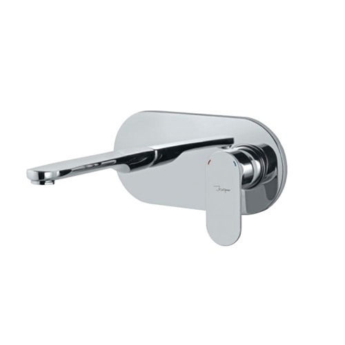 Exposed Part kit of Single Lever Basin Mixer Wall Mounted Consisting of Operating Lever, Wall Flange, Nipple & Spout (Suitable for Item ALD-233)
