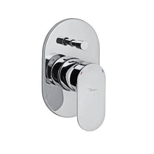 Single Lever Exposed Part Kit of Hi-Flow Diverter Consisting of Operating Lever, Wall Flange (with Seals) & Button Only (Suitable For Item ALD-079)