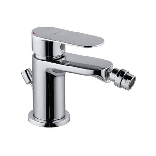 Single Lever 1-Hole Bidet with Popup Waste System with 375mm Long Braided Hoses