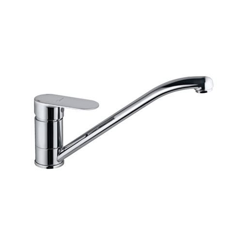 Single Lever Sink Mixer with Swinging Spout (Table Mounted) with 450mm Long Braided Hoses