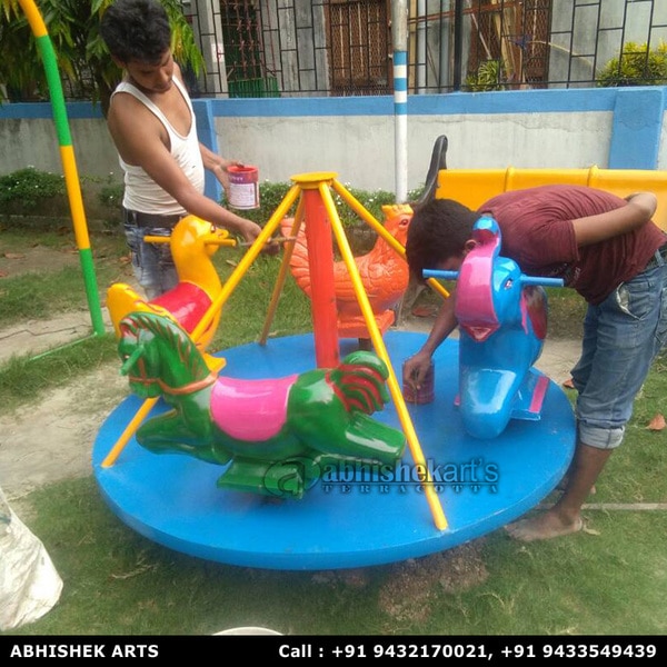 Animal Merry Go Round with platform