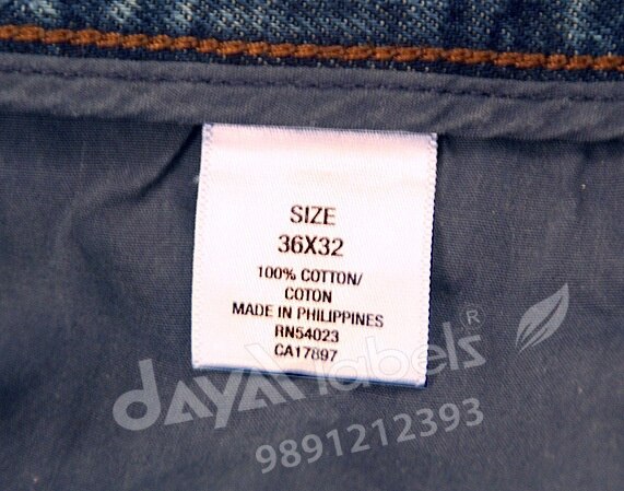 Trouser Labels