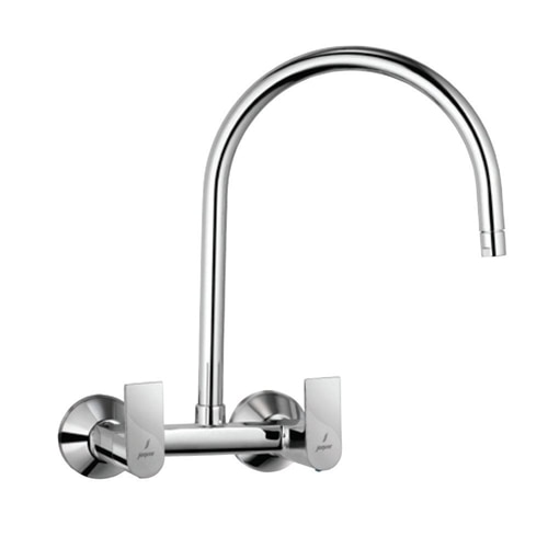 Sink Mixer with Regular Swinging Spout (Wall Mounted Model) With Connecting Legs & Wall Flanges