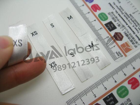Satin Size Label