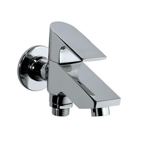 This product of jaquar ' s two way bib cock with wall flange and two sided.