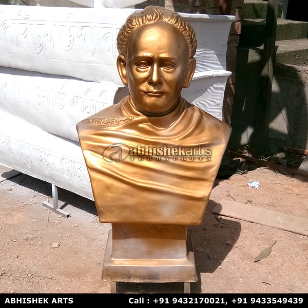 We are one of the leading manufacturer and supplier of Fiberglass Vidyasagar Statue. These fiber Vidyasagar statue is made of high grade FRP with weather coated color for long lasting.Height of this vidyasagar half bust is available in 3 feet. We also do customized statues.