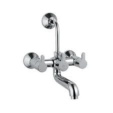 It is a wall mixer with provision for overhead shower with 115 mm long bend pipe on upper , connecting legs & wall flanges .