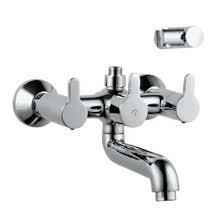 It is a wall mixer 3 in 1 system with provision for both hand shower and overhead shower complete with 115 mm long bend pipe , connecting legs & wall flange .